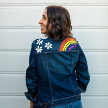 Load image into Gallery viewer, Rainbow Daisy Jacket