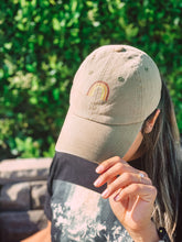 Load image into Gallery viewer, Black Denim Daisy Cap