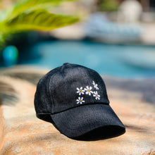 Load image into Gallery viewer, Black Denim Daisy Cap